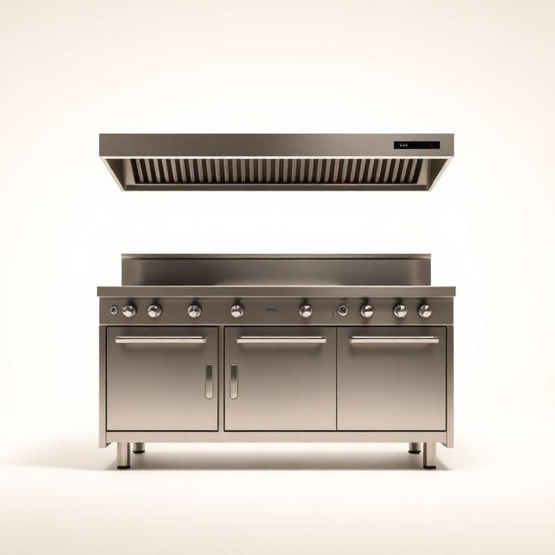 4-Burner Industrial Gas Cooker